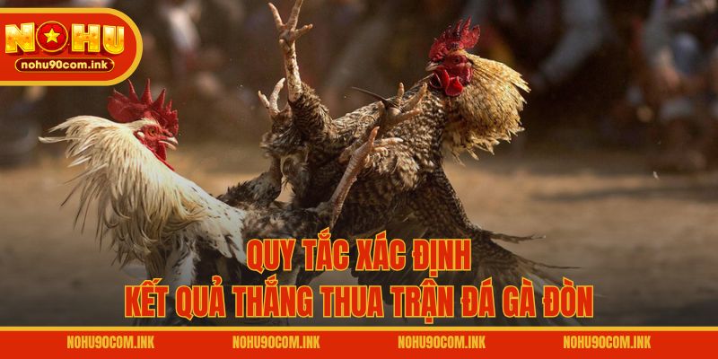 Quy tắc xác định kết quả thắng thua trận đá gà đòn